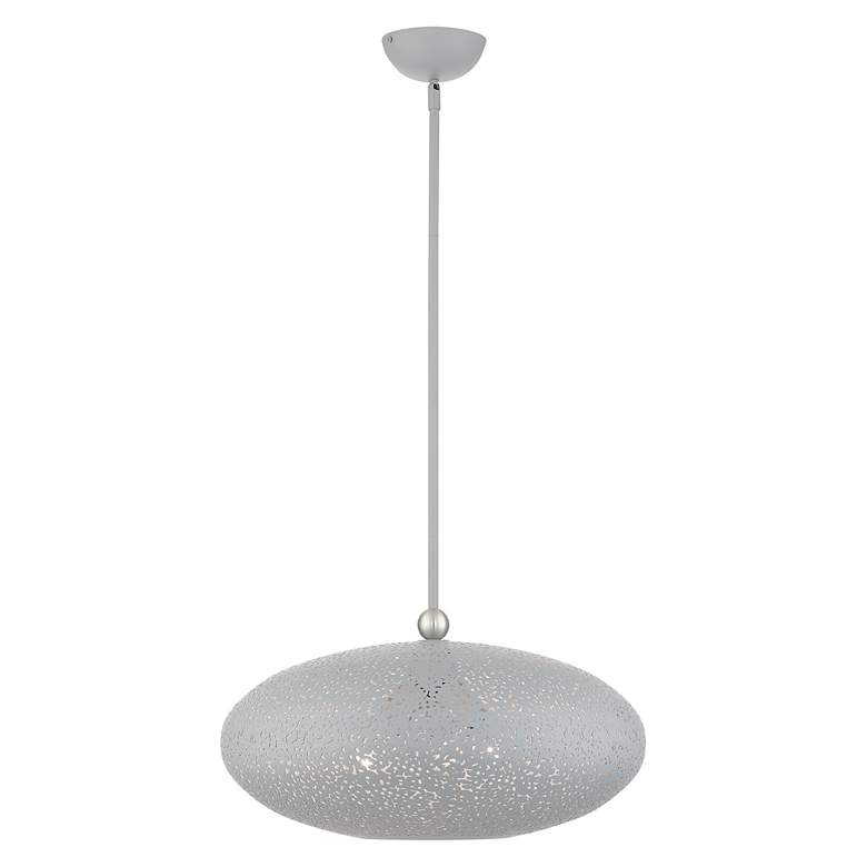 Image 4 Livex Lighting Charlton 20" 3-Light Nordic Gray Modern Orb Pendant more views