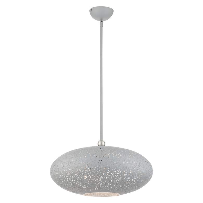 Image 5 Livex Lighting Charlton 20" 3-Light Nordic Gray Modern Orb Pendant more views
