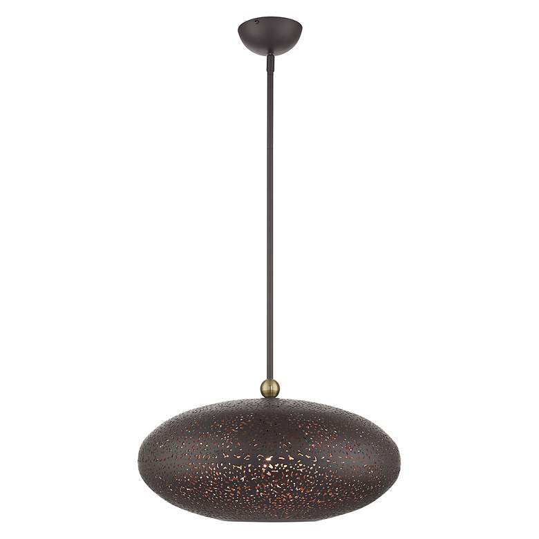 Image 4 Livex Lighting Charlton 20" Wide 3-Light Bronze Orb Modern Pendant more views