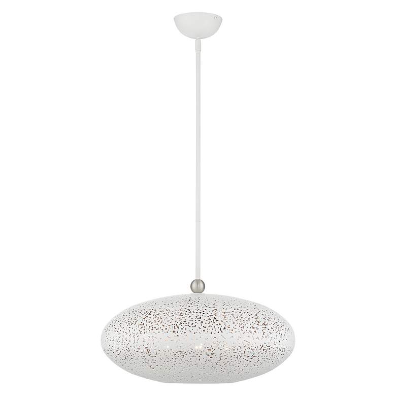 Image 4 Livex Lighting Charlton 20" Wide 3-Light White Orb Modern Pendant more views