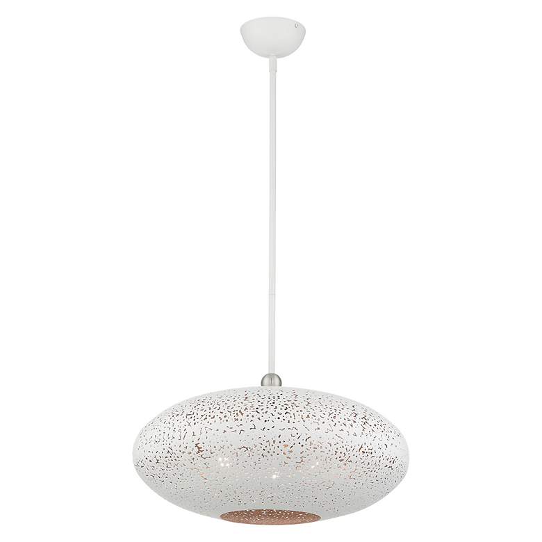 Image 5 Livex Lighting Charlton 20" Wide 3-Light White Orb Modern Pendant more views