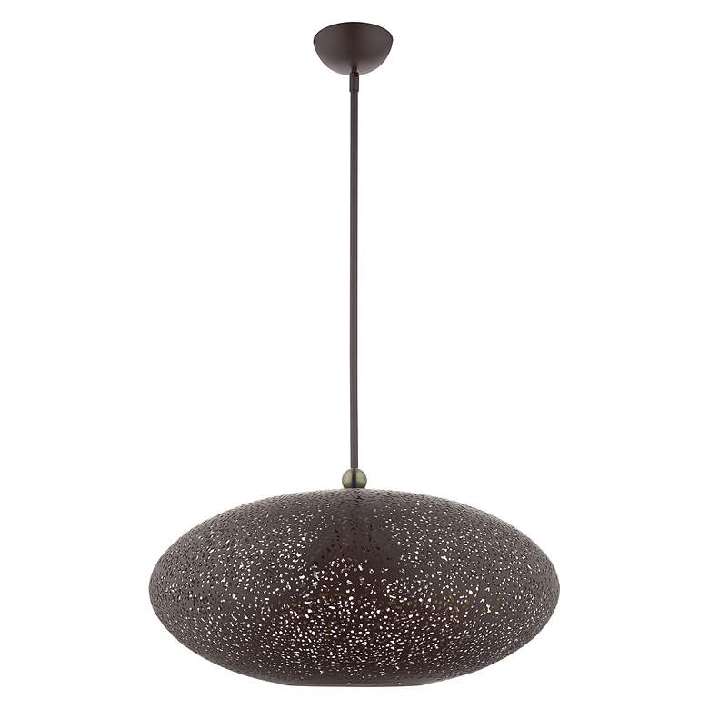 Image 3 Livex Lighting Charlton 24" Wide 3-Light Bronze Orb Modern Pendant more views