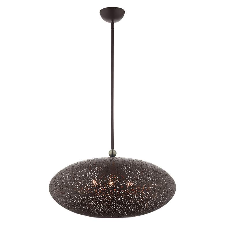 Image 4 Livex Lighting Charlton 24" Wide 3-Light Bronze Orb Modern Pendant more views