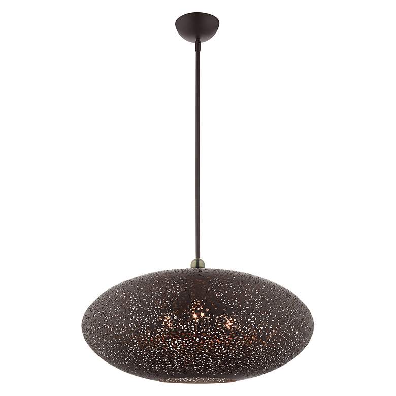 Image 5 Livex Lighting Charlton 24" Wide 3-Light Bronze Orb Modern Pendant more views