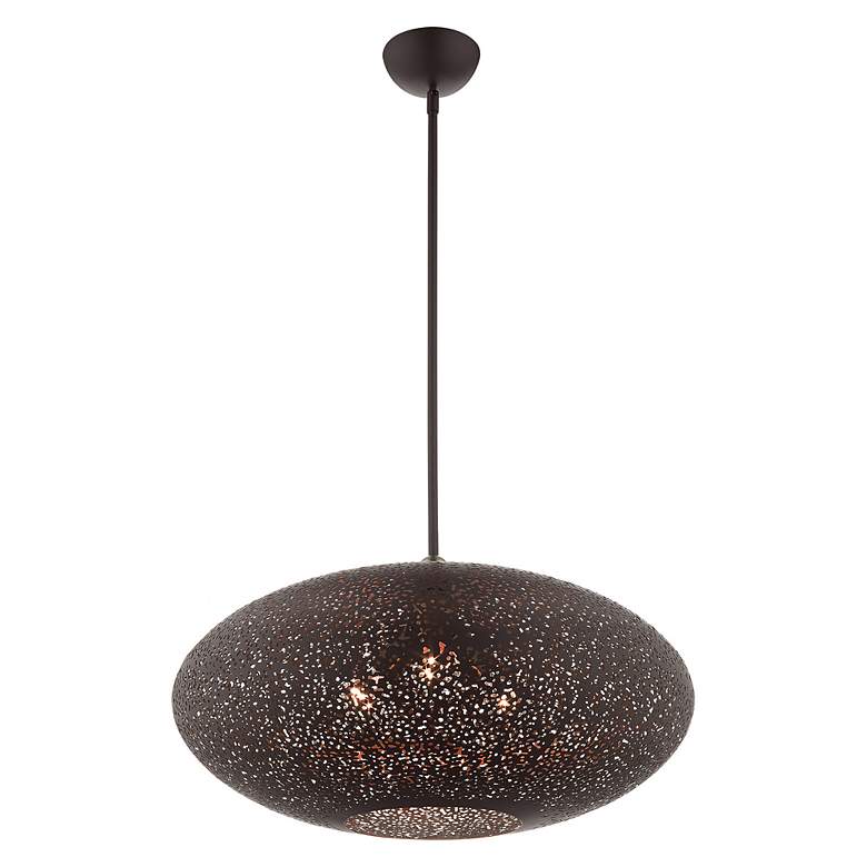 Image 6 Livex Lighting Charlton 24" Wide 3-Light Bronze Orb Modern Pendant more views