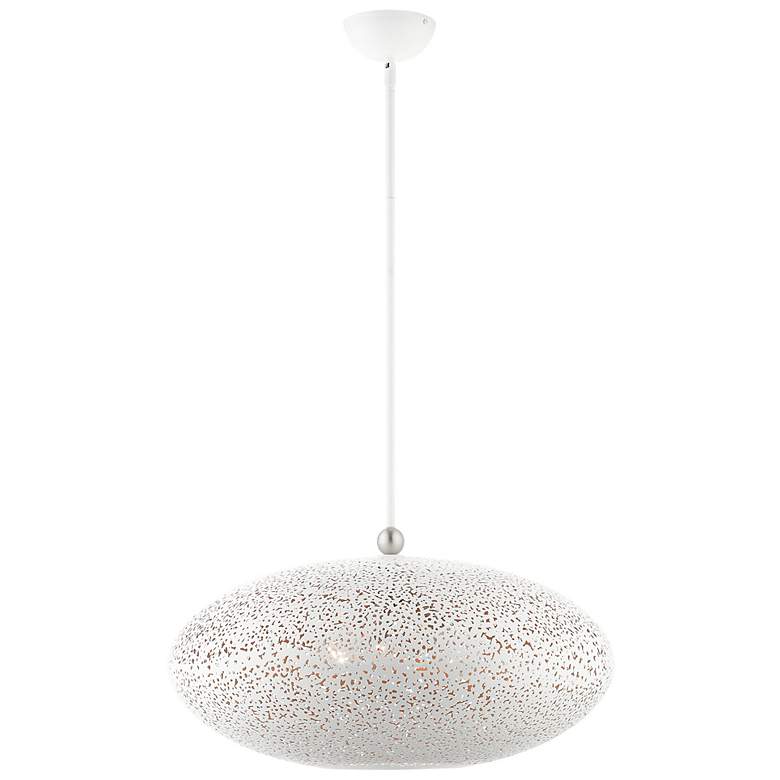 Image 5 Livex Lighting Charlton 24" Wide 3-Light White Modern Orb Pendant more views