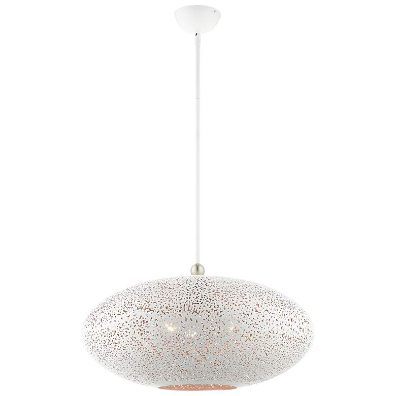 Image 6 Livex Lighting Charlton 24" Wide 3-Light White Modern Orb Pendant more views