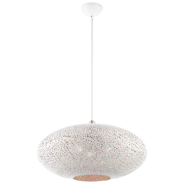Image 7 Livex Lighting Charlton 24" Wide 3-Light White Modern Orb Pendant more views