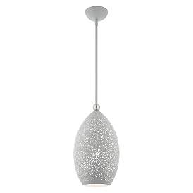 Image5 of Livex Lighting Charlton 9" Wide Nordic Gray Modern Mini-Pendant more views