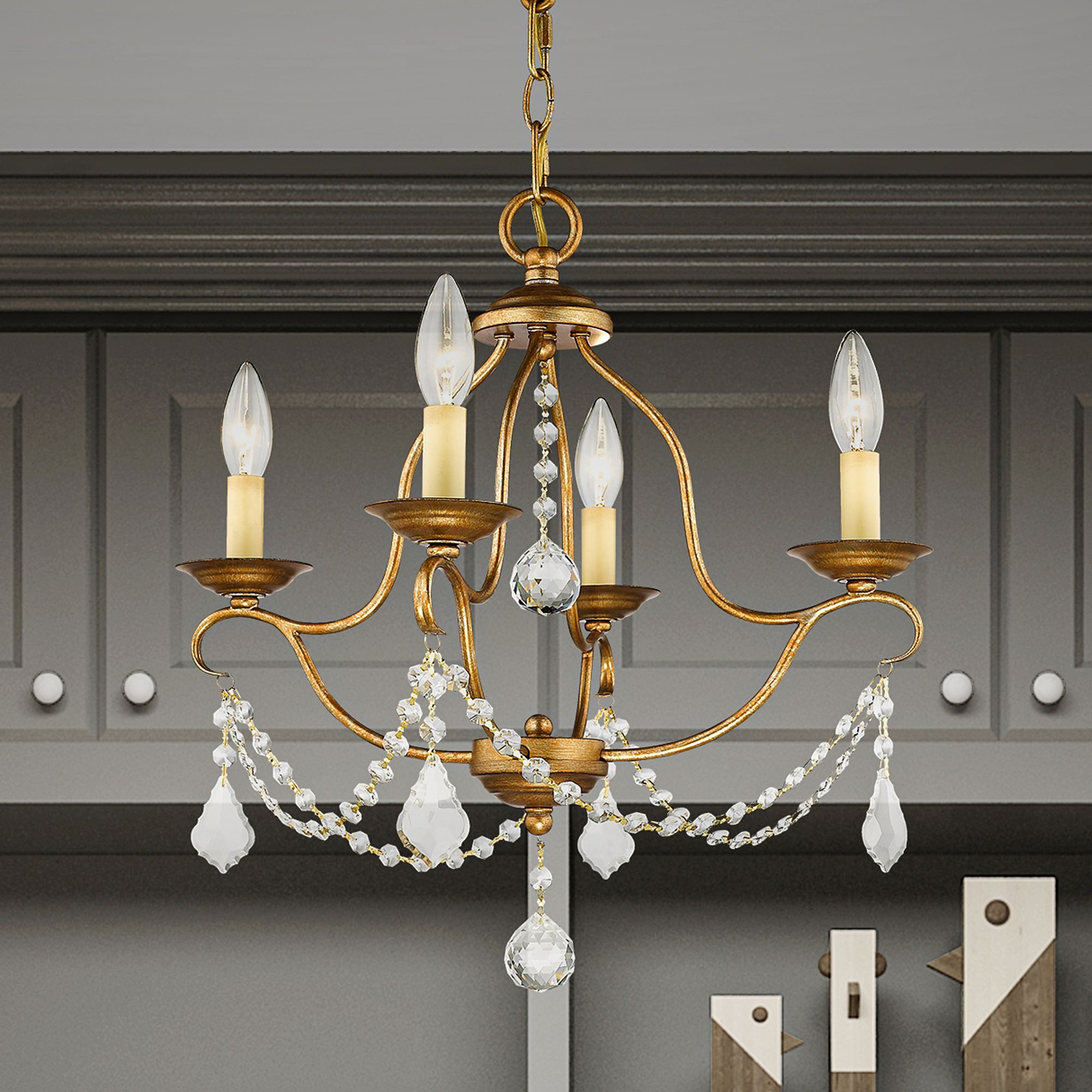 Livex Lighting Chesterfield Gold Collection