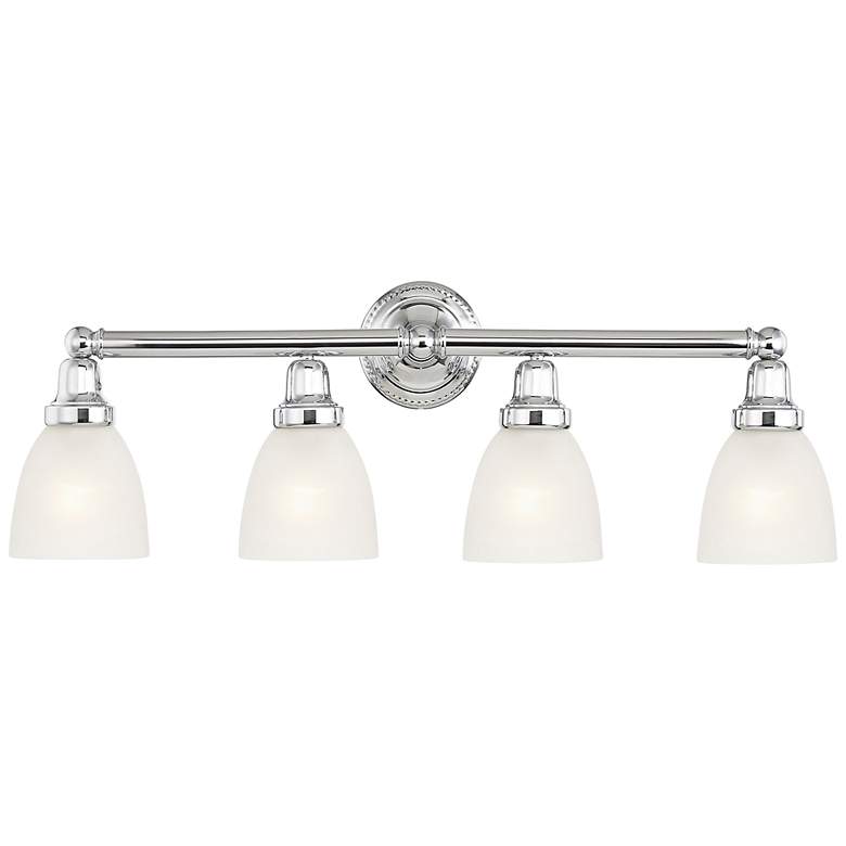 Image 3 Livex Lighting Classic 30" Wide Polished Chrome 4-Light Bath Light
