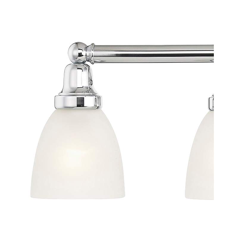 Image 4 Livex Lighting Classic 30" Wide Polished Chrome 4-Light Bath Light more views