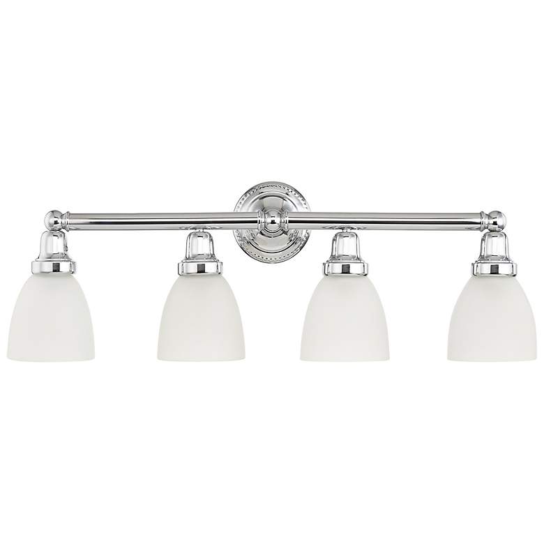 Image 5 Livex Lighting Classic 30" Wide Polished Chrome 4-Light Bath Light more views