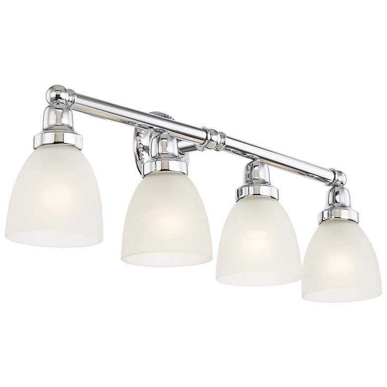Image 6 Livex Lighting Classic 30" Wide Polished Chrome 4-Light Bath Light more views
