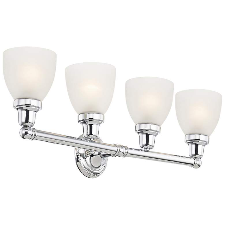 Image 7 Livex Lighting Classic 30" Wide Polished Chrome 4-Light Bath Light more views