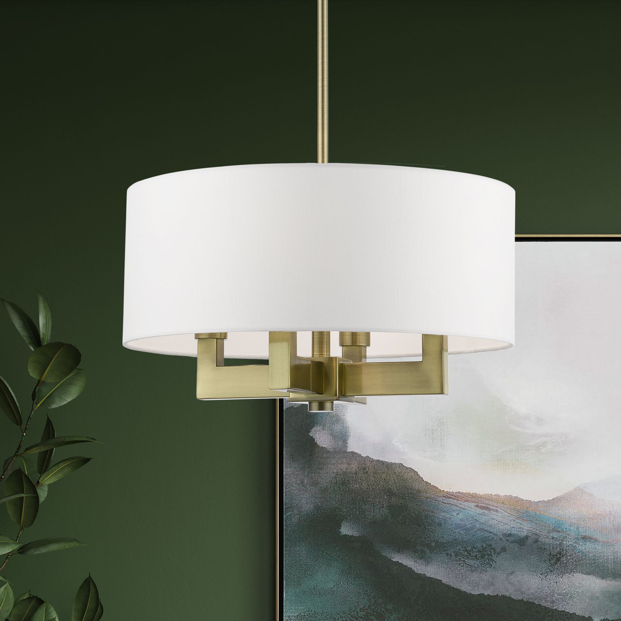 Livex Lighting Cresthaven Brass - Antique Brass Collection