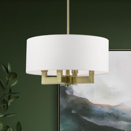 Livex Lighting Cresthaven Brass - Antique Brass Collection