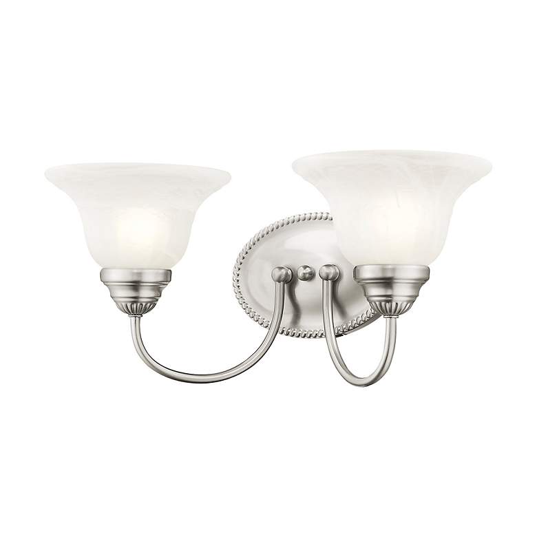 Image 5 Livex Lighting Edgemont 17" Wide 2-Light Brushed Nickel Bath Light more views