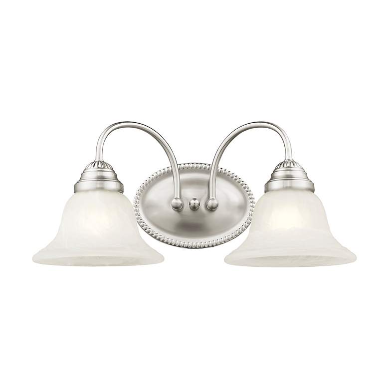 Image 7 Livex Lighting Edgemont 17" Wide 2-Light Brushed Nickel Bath Light more views