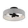 4_Livex Lighting Elmhurst 22" Wide 4-Light Gray Drum Ceiling Light more views
