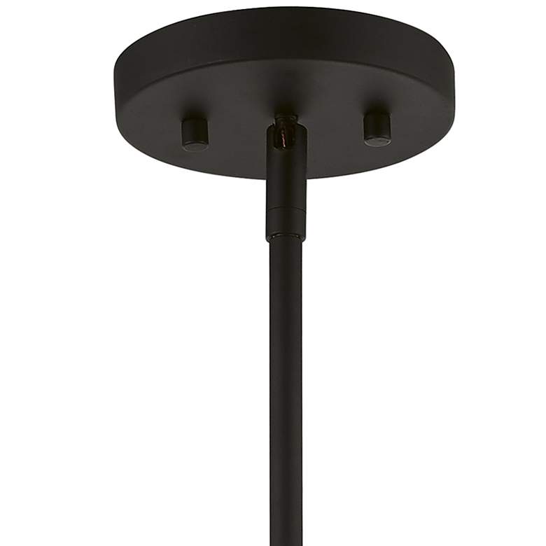 Image 7 Livex Lighting Elmhurst 26" Wide 5-Light Black Gray Drum Pendant more views