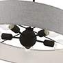7_Livex Lighting Elmhurst 26" Wide 5-Light Black Gray Drum Pendant more views