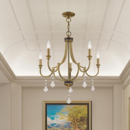 Livex Lighting Glendale Brass - Antique Brass Collection