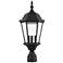 Livex Lighting Hamilton 21" Textured Black 3-Light Outdoor Post Light