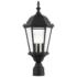 Livex Lighting Hamilton 21" Textured Black 3-Light Outdoor Post Light