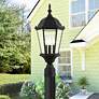 2_Livex Lighting Hamilton 21" Textured Black 3-Light Outdoor Post Light