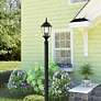 Livex Lighting Hamilton 21" Textured Black 3-Light Outdoor Post Light in scene