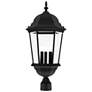 3_Livex Lighting Hamilton 27 1/2" High Textured Black Outdoor Post Light