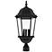 Livex Lighting Hamilton 27 1/2" High Textured Black Outdoor Post Light