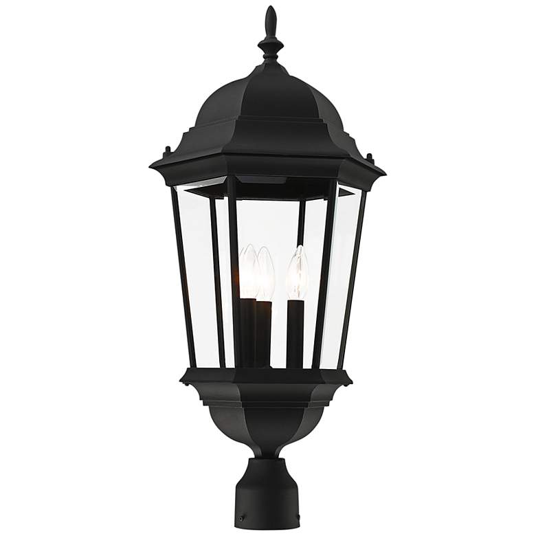 Image 5 Livex Lighting Hamilton 27 1/2" High Textured Black Outdoor Post Light more views