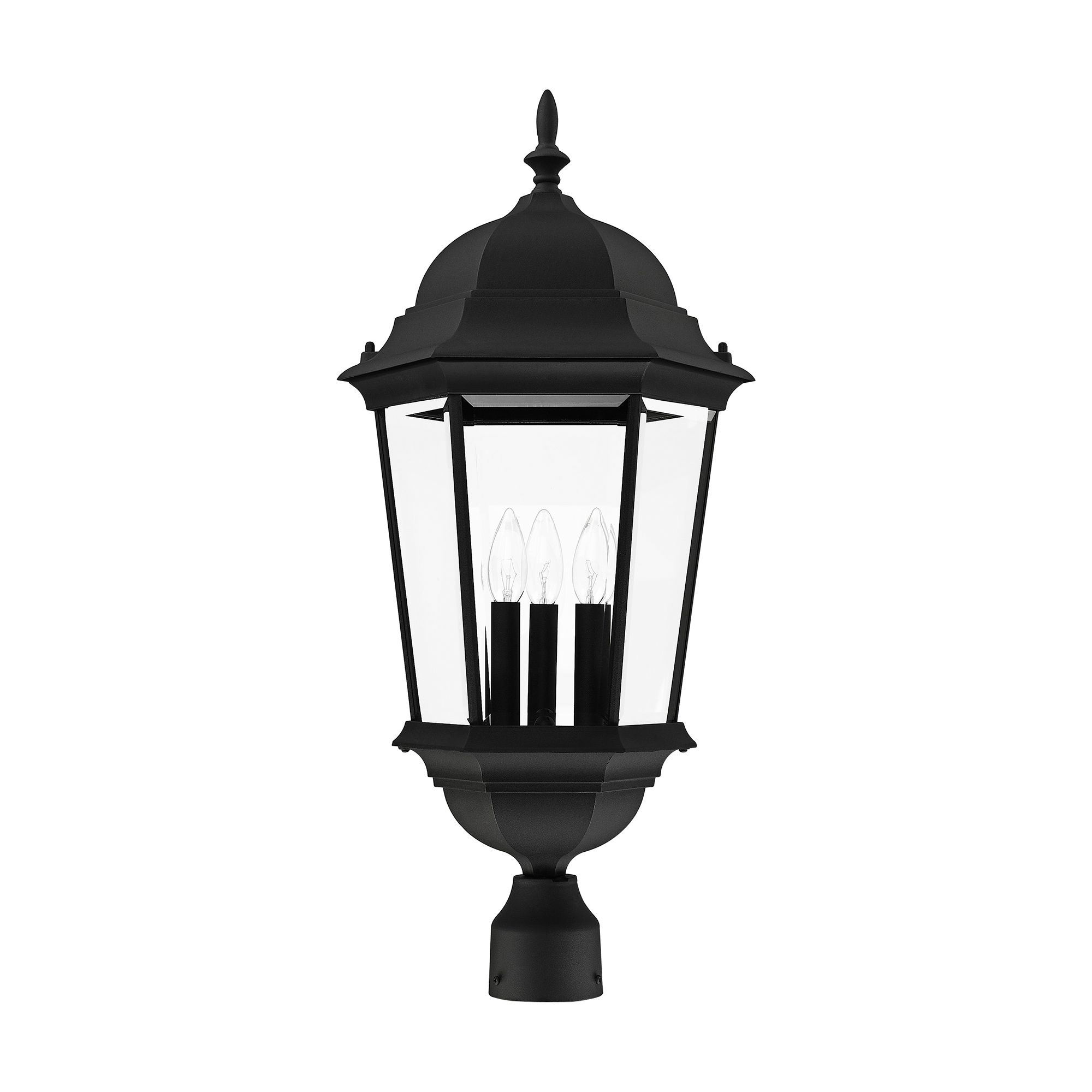 Image 7 Livex Lighting Hamilton 27 1/2" High Textured Black Outdoor Post Light more views
