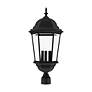 7_Livex Lighting Hamilton 27 1/2" High Textured Black Outdoor Post Light more views
