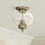 1_Livex Lighting Harbor 11" Wide Antique Brass 3-Light Ceiling Light