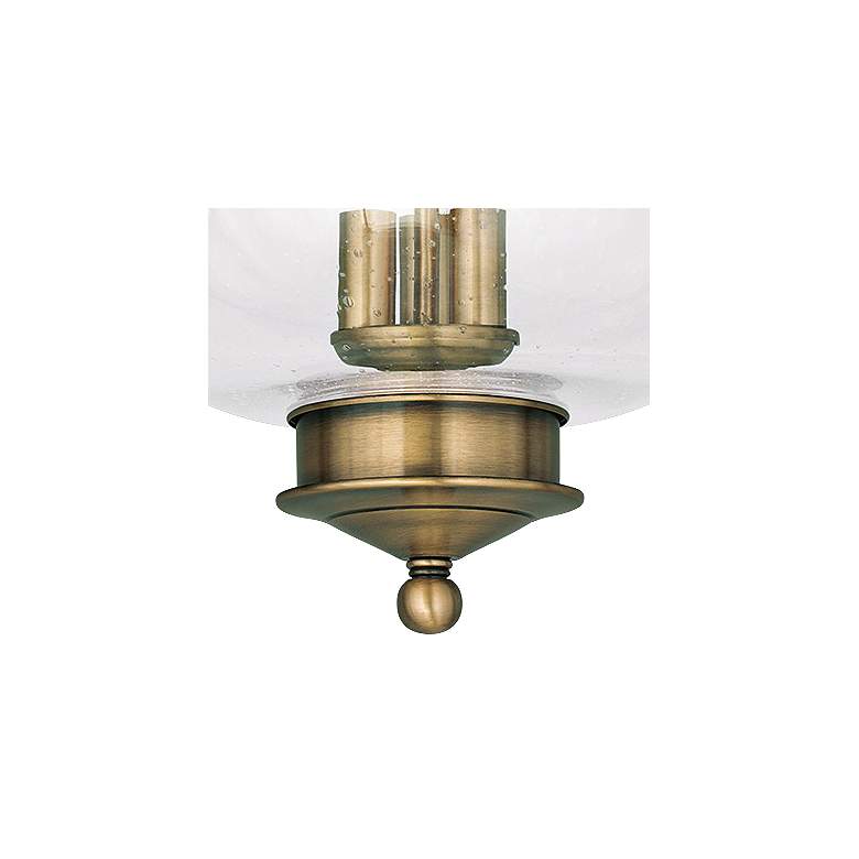 Image 3 Livex Lighting Harbor 11" Wide Antique Brass 3-Light Ceiling Light more views