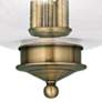 3_Livex Lighting Harbor 11" Wide Antique Brass 3-Light Ceiling Light more views