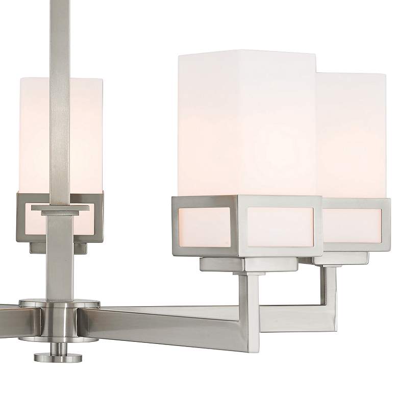 Image 3 Livex Lighting Harding 25" Wide Opal Glass 5-Light Chandelier more views