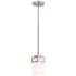 Livex Lighting Harding 4 1/2" Brushed Nickel Opal White Mini Pendant