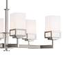 3_Livex Lighting Harding 40 1/4" Nickel Kitchen Island Light Chandelier more views