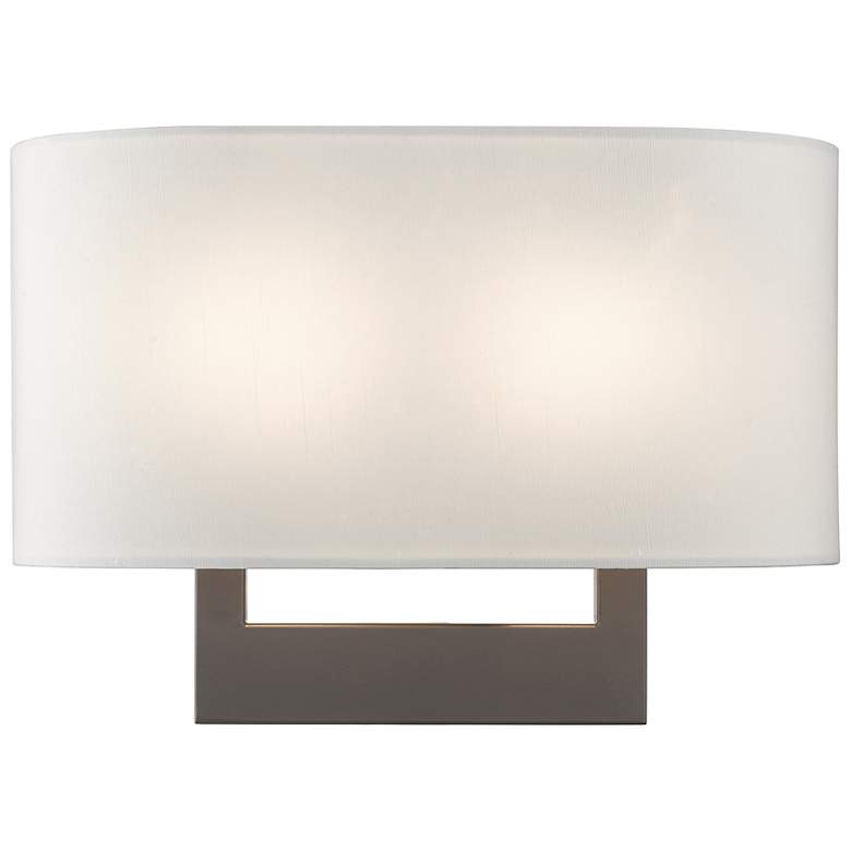 Image 2 Livex Lighting James 9" High Bronze Rectangular Wall Sconce