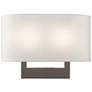 2_Livex Lighting James 9" High Bronze Rectangular Wall Sconce
