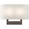 Livex Lighting James 9" High Bronze Rectangular Wall Sconce
