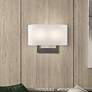 3_Livex Lighting James 9" High Bronze Rectangular Wall Sconce more views