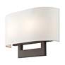 7_Livex Lighting James 9" High Bronze Rectangular Wall Sconce more views