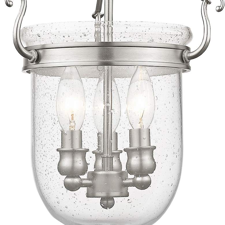 Image 3 Livex Lighting Jefferson 10" Wide Brushed Nickel 3-Light Ceiling Light more views