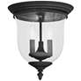 2_Livex Lighting Legacy 11 1/2" Wide Black 3-Light Ceiling Light