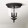 1_Livex Lighting Legacy 11 1/2" Wide Black 3-Light Ceiling Light